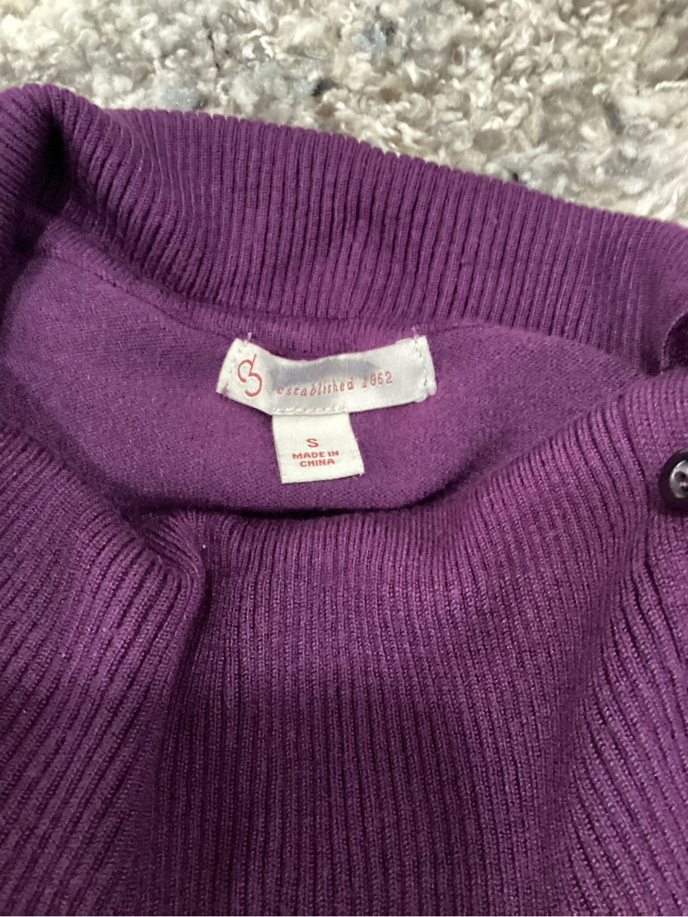Purple Ribbed Sweater - Picture 2 of 2